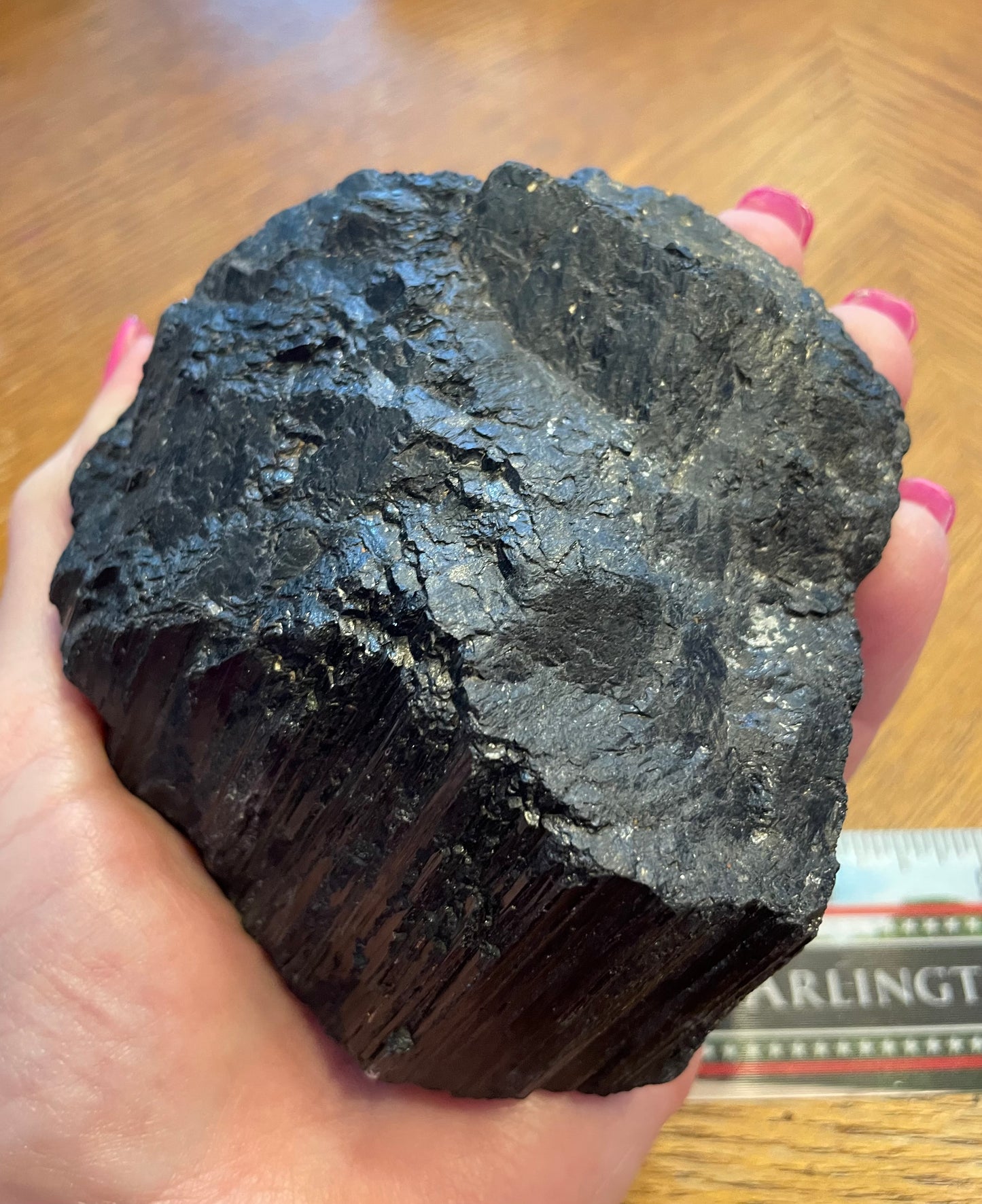 Black Tourmaline raw piece 1 pound 7 oz
