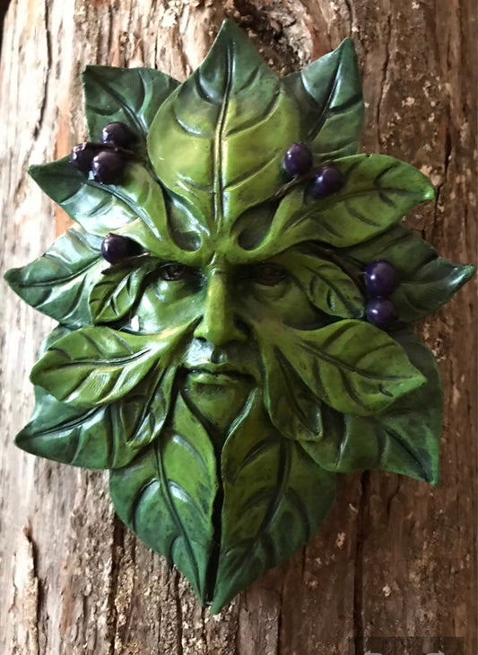 Blueberry Green man figure for your lawn decor fairy garden green man garden decoration