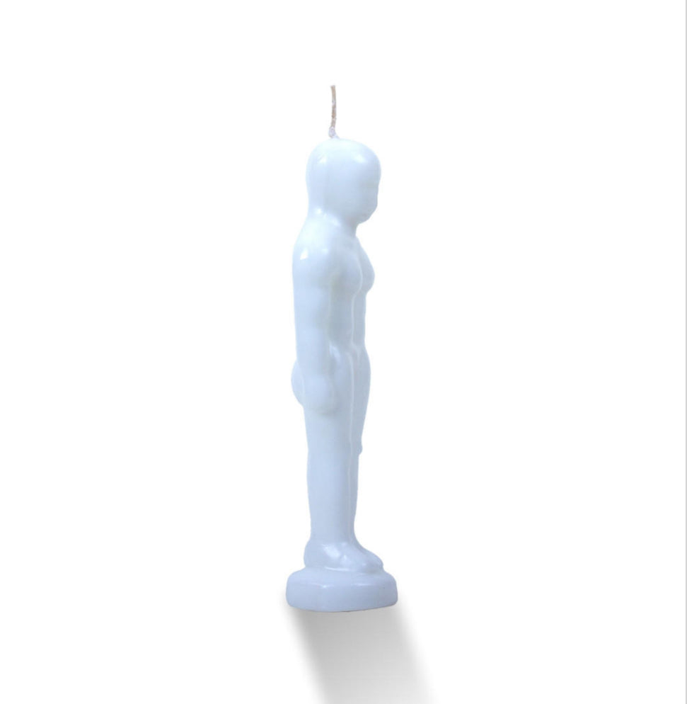 Ritual Candle - White Man - approximately 7”