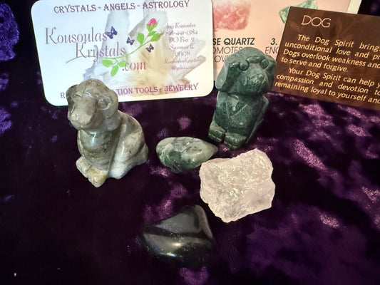 Spirit animal crystal gift set - The Dog
