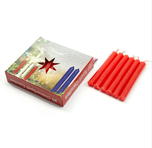 CHIME Set of 20 piece RED 4” ritual candles -MINI