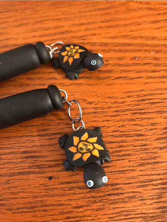 Inkcantations!! Black Turtle refillable polymer clay pens.