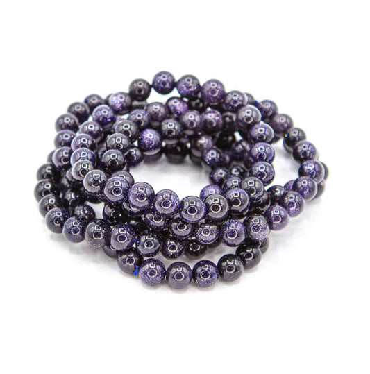 Blue Goldstone Bracelet - 8mm