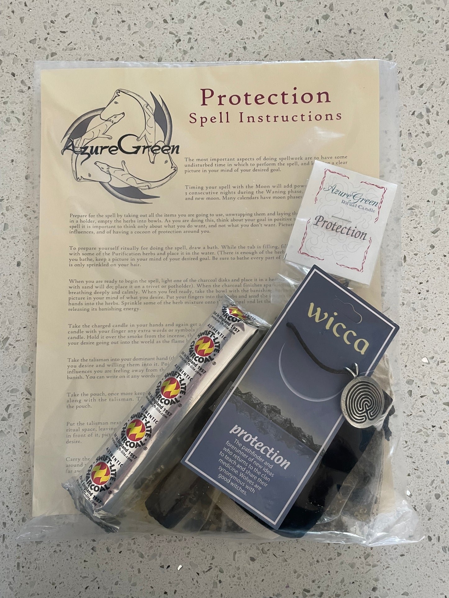 Protection Ritual Kit Spell Kit
