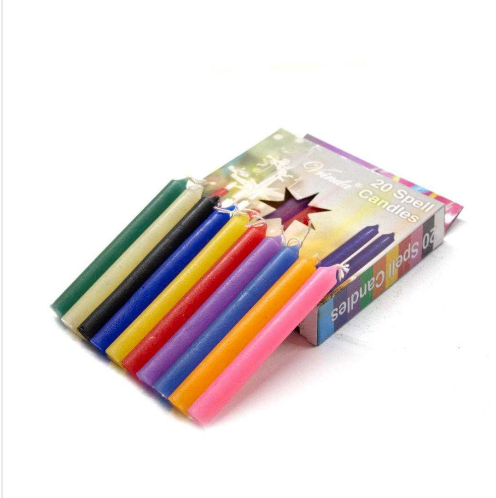 CHIME Set of 20 piece YELLOW 4” ritual candles -MINI