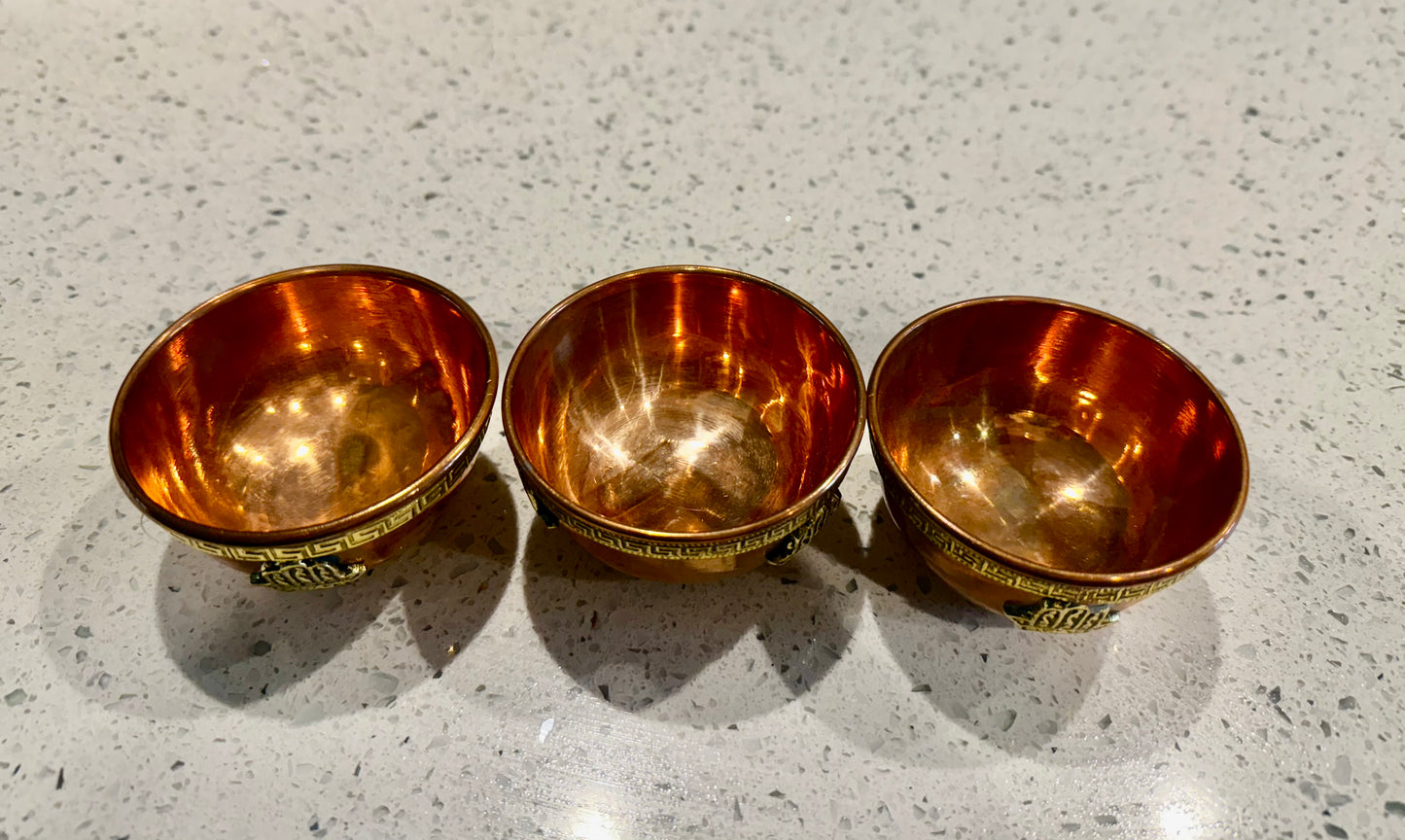Copper Bowl Incense & Charcoal Burner - Fatima