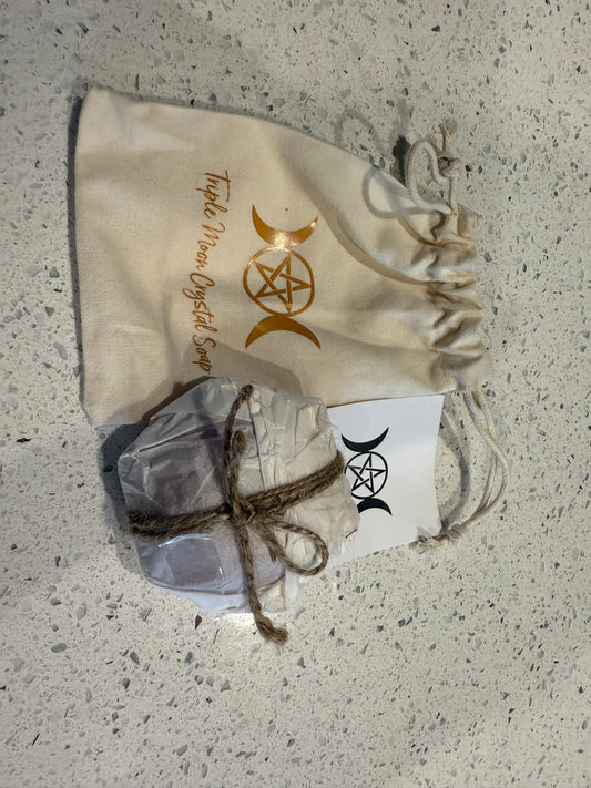Crystal Infused Soap - Triple Moon - Vanda Orchid