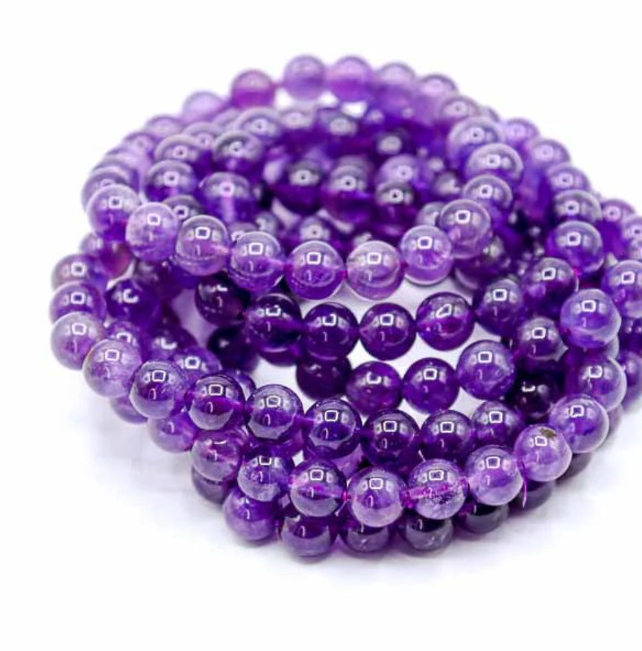 Goddess Collection - Necklace, Amethyst bracelet, crystal star and moon