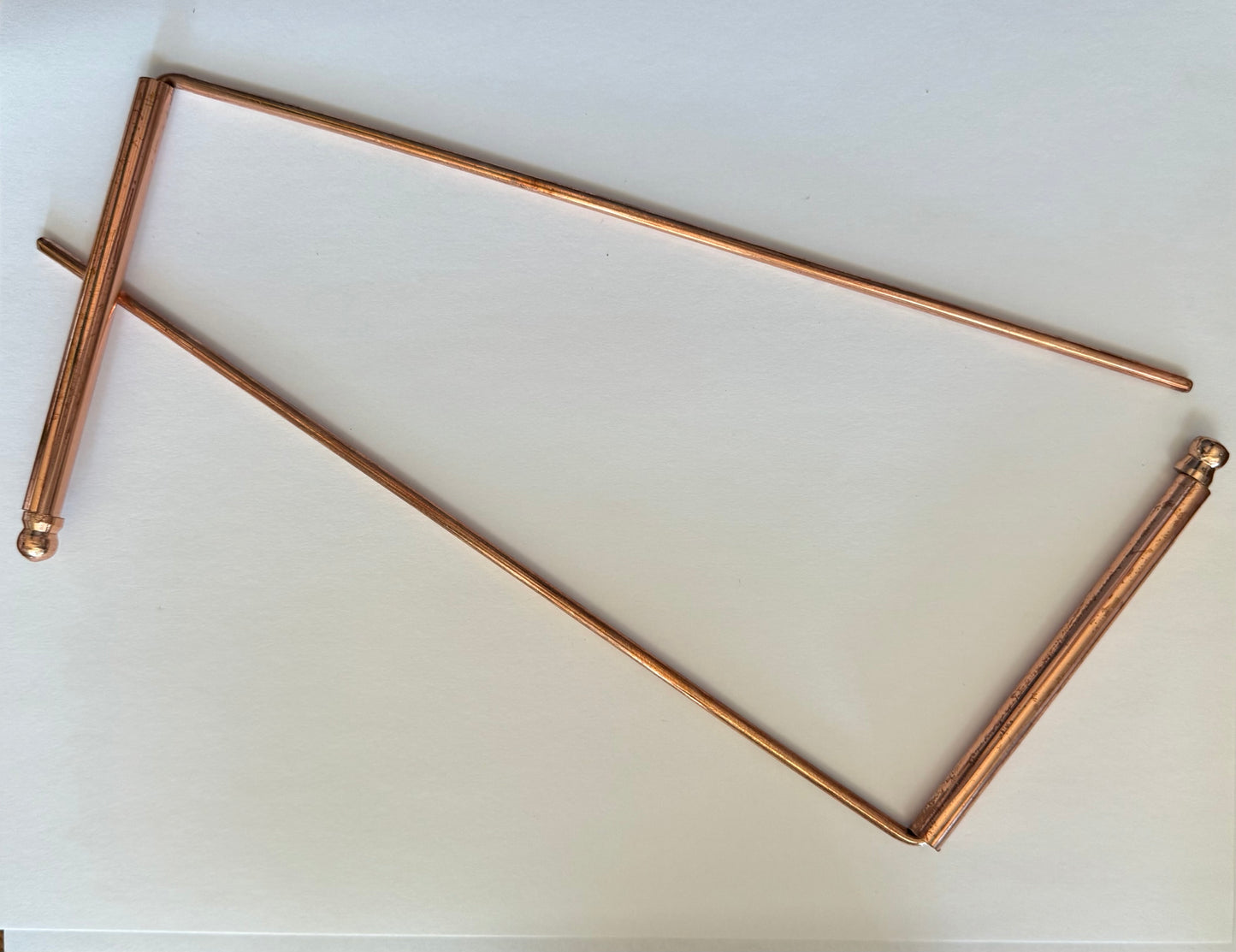 (Set Of 2) 9 1/4" X 4 1/2" Copper Dowsing Rod