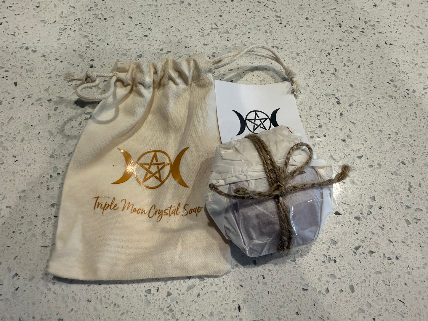 Crystal Infused Soap - Triple Moon - Vanda Orchid