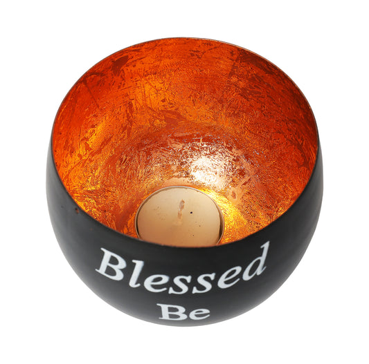 Blessed Be votive or yea light candle holder