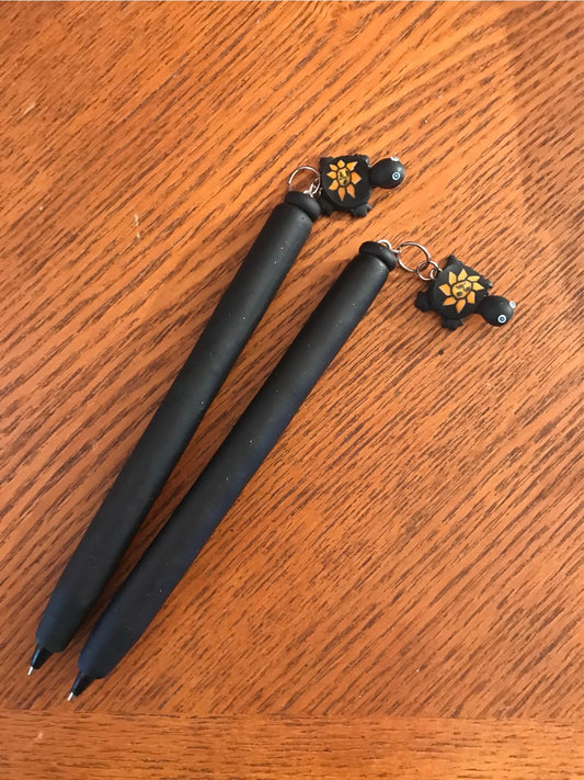 Inkcantations!! Black Turtle refillable polymer clay pens.