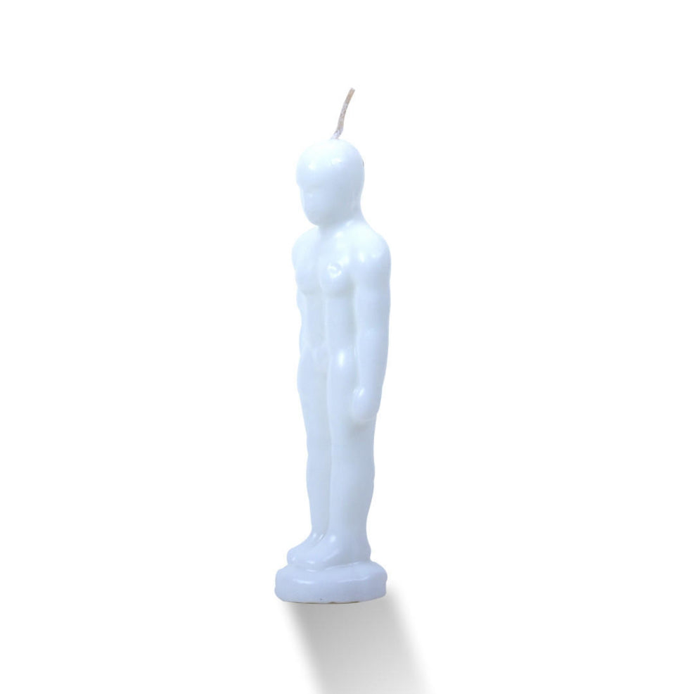 Ritual Candle - White Man - approximately 7”