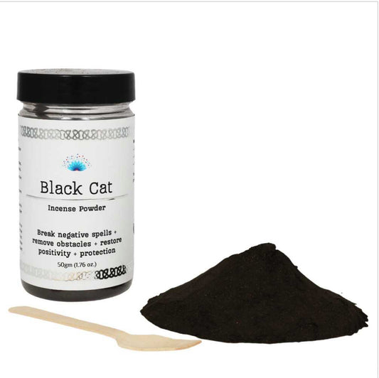 Black Cat Powder Incense. Protect yourself, home, spirituality and property.
