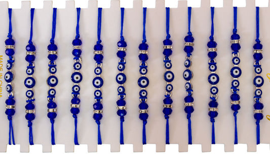 KNOW a SAFE Person! Protect yourself from evil thoughts, spells and ritual with the BLUE Evil Eye bracelet