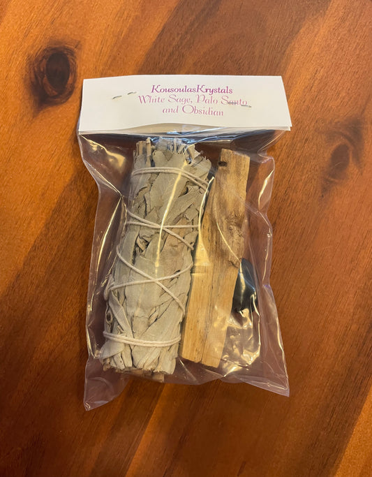Manifest It smudge kit - PROTECTION - Three piece set