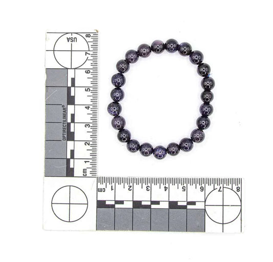 Blue Goldstone Bracelet - 8mm