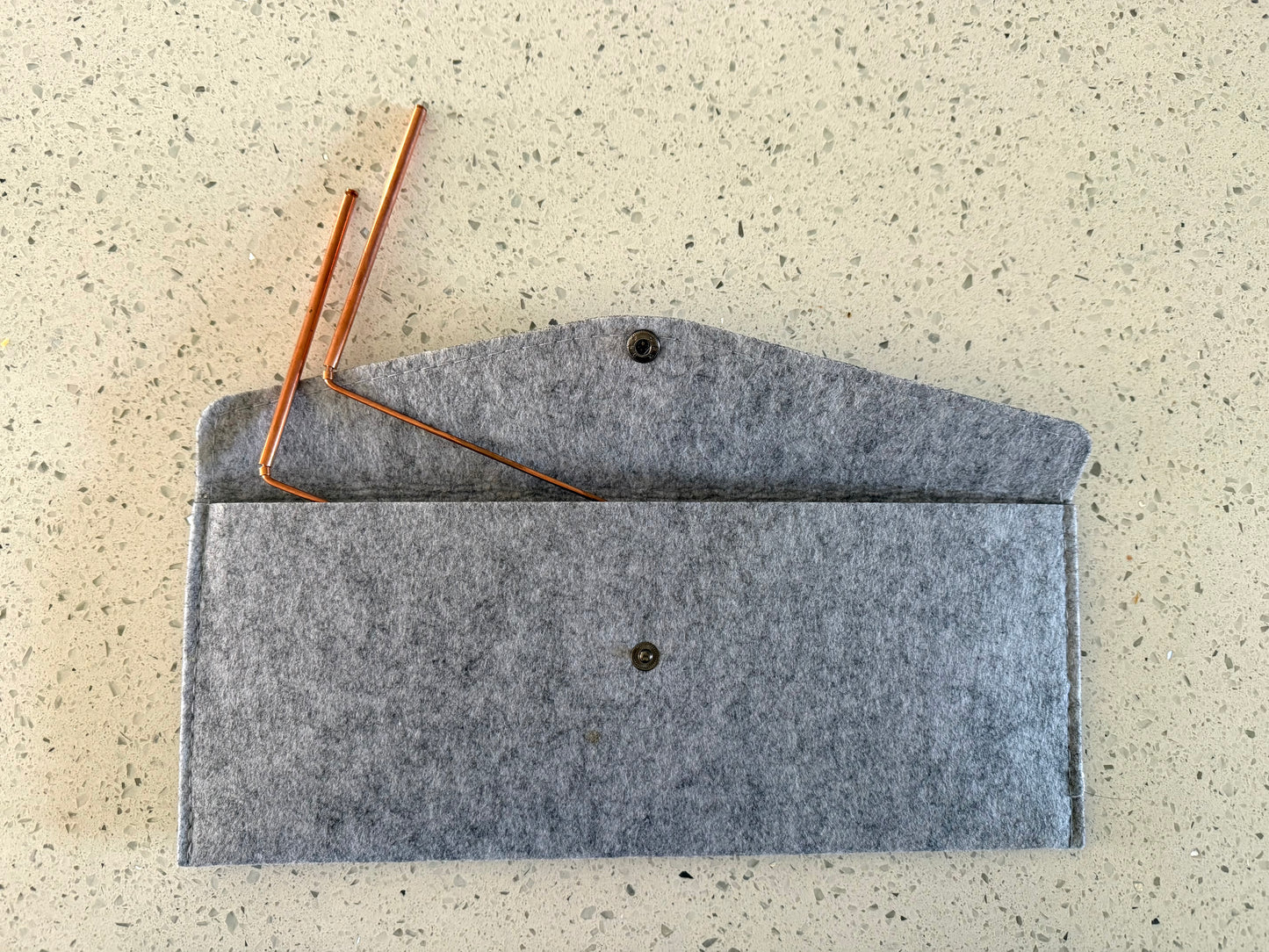 (Set Of 2) 9 1/4" X 4 1/2" Copper Dowsing Rod