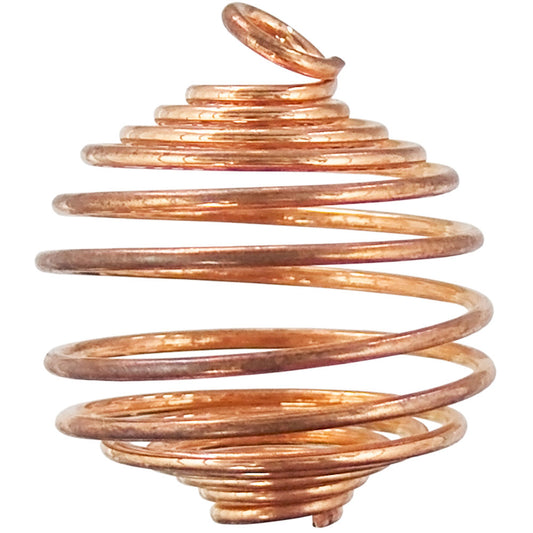 Tumbled Stone Copper 1" Cage Empty or With crystal  - your choice