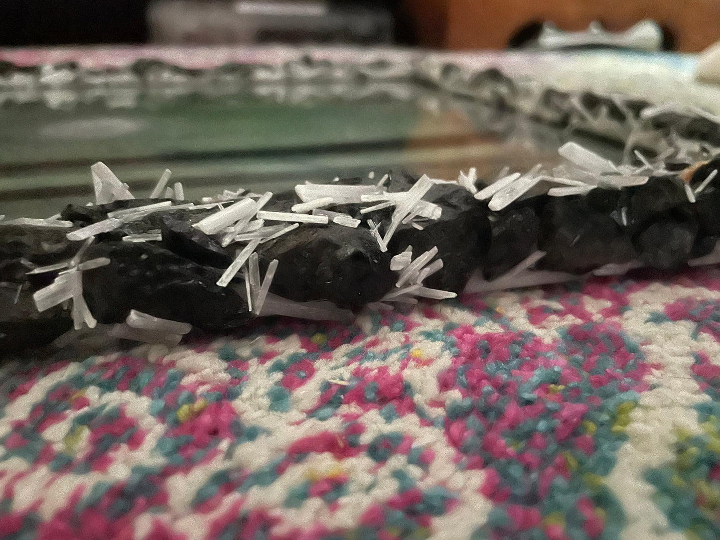 Beautiful Black Tourmaline and Selenite 11” x 14” picture frame and “The Holy One” print.