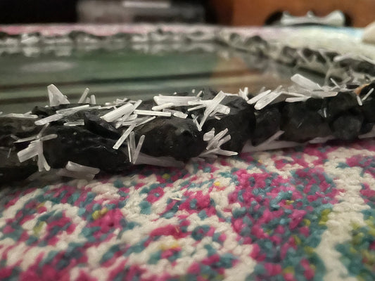 Beautiful Black Tourmaline and Selenite 11” x 14” picture frame and “The Holy One” print.