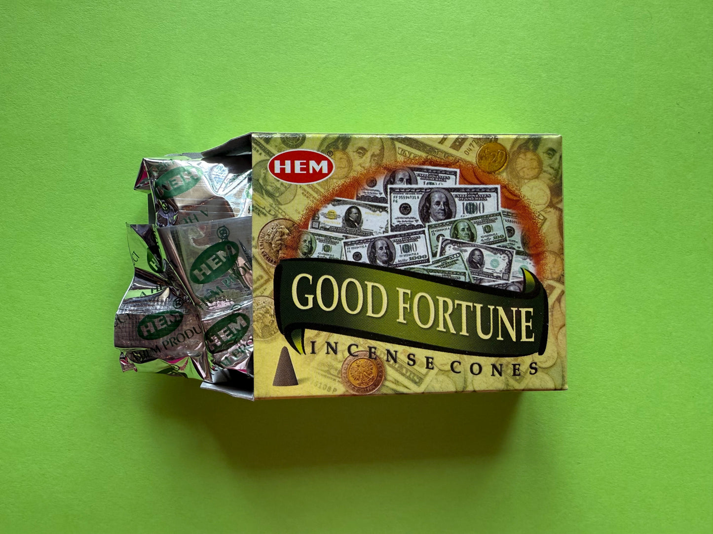 Hem Incense Cones Good Fortune Awesomely fragrant! Two boxes total 20 cones