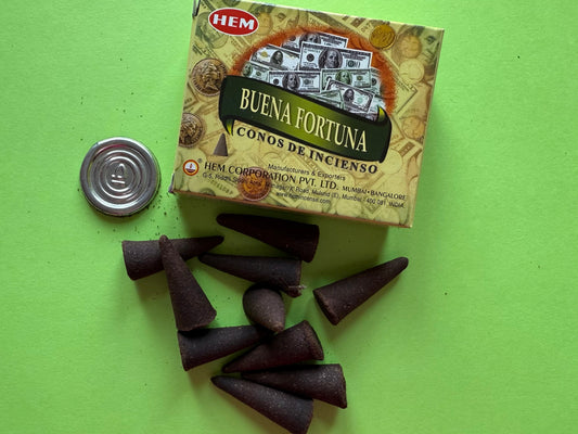 Hem Incense Cones Good Fortune Awesomely fragrant! Two boxes total 20 cones