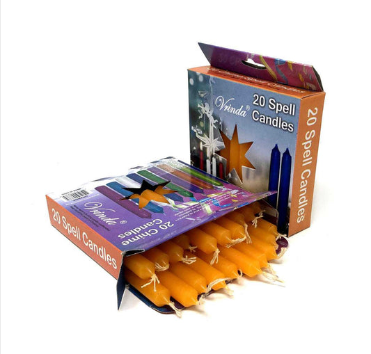 CHIME Set of 20 piece ORANGE 4” ritual candles -MINI