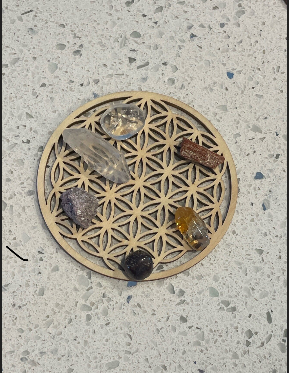 Business Empowerment Crystal Grid Set - Metatrons Cube or Flower of Life