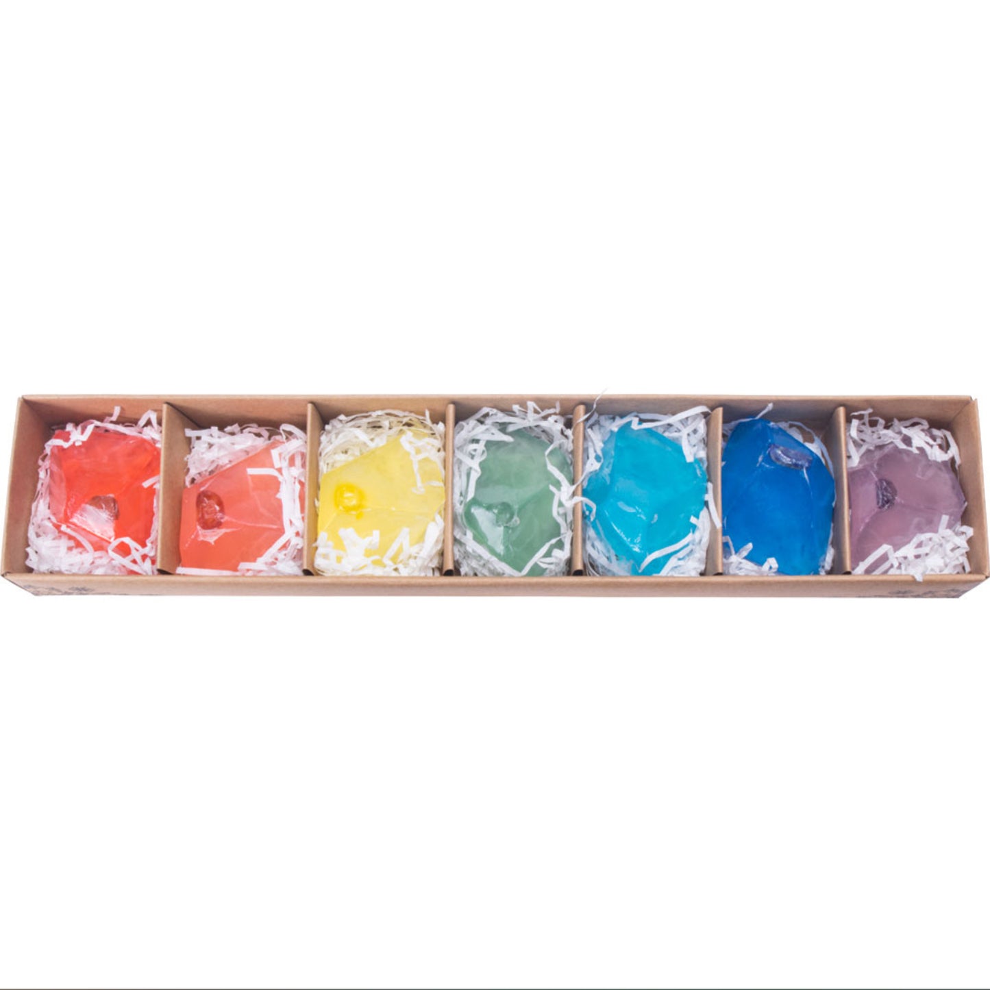 Crystal Infused Soap - 7 Chakras - 7 pieces