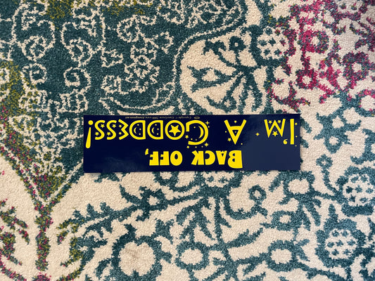 I Was Weird Before Weird Was Cool bumper sticker - 11" by 3"