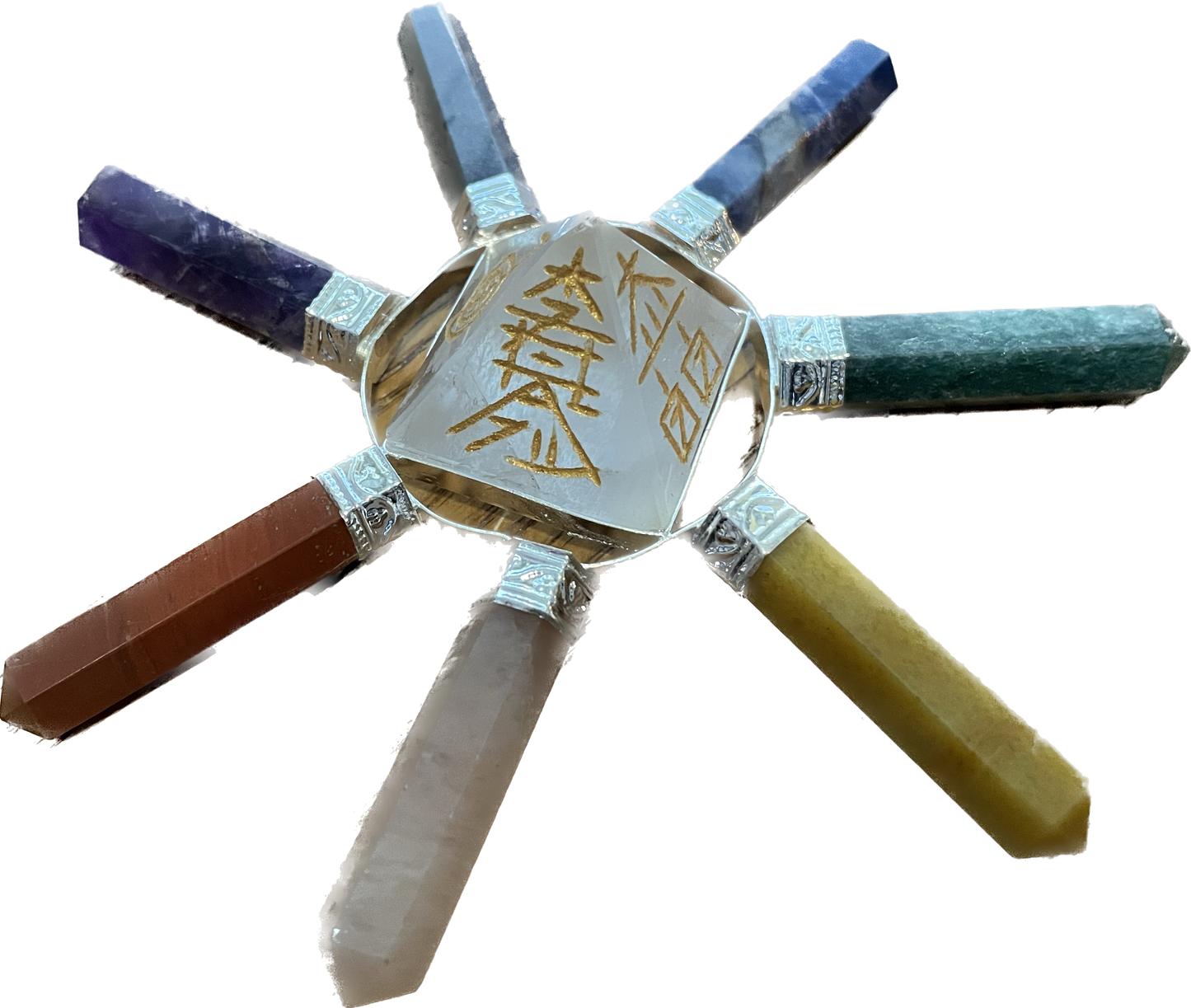 Reiki 7 Point Chakra Stones Energy Generator