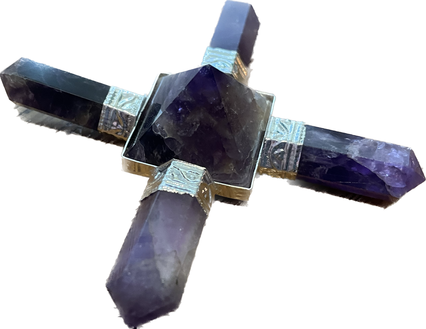 Pyramid Amethyst Energy Generator 4 Point