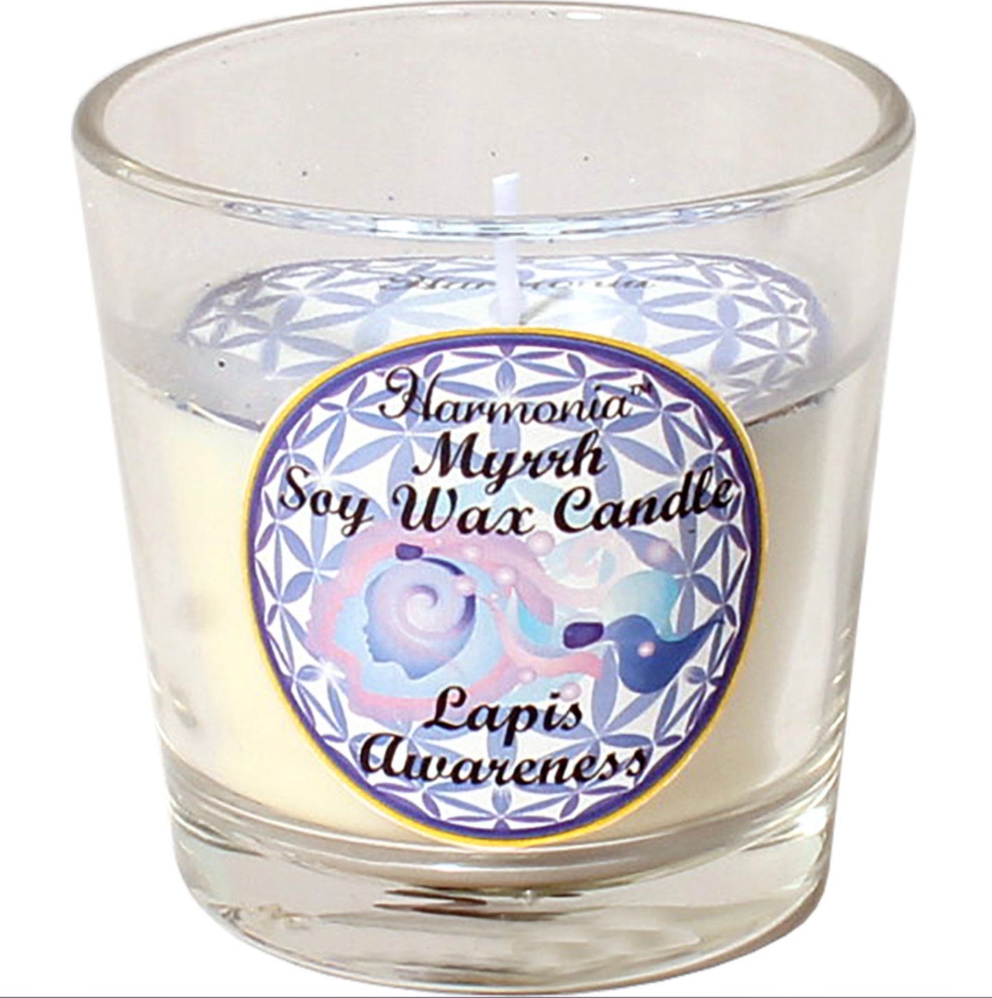 Harmonia Soy Gem Votive Candle - Lapis and Myrrh