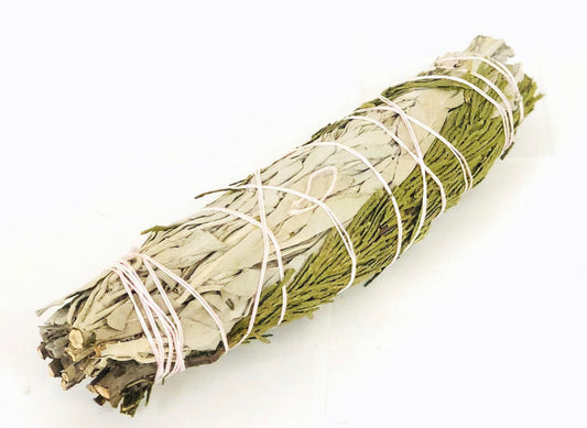 White Sage with Cedar 4"