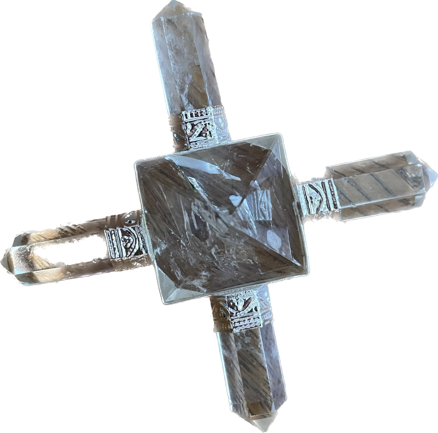 Pyramid Crystal Energy Generator Clear Quartz