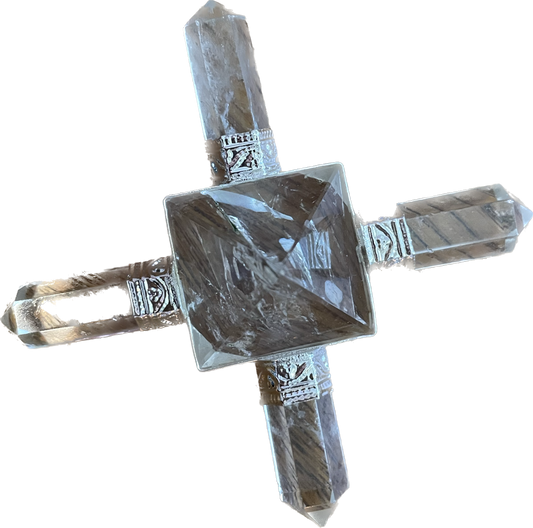 Pyramid Crystal Energy Generator Clear Quartz
