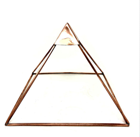 Copper Pyramid 9" for energizing crystals and pendulums and for meditation and healing.