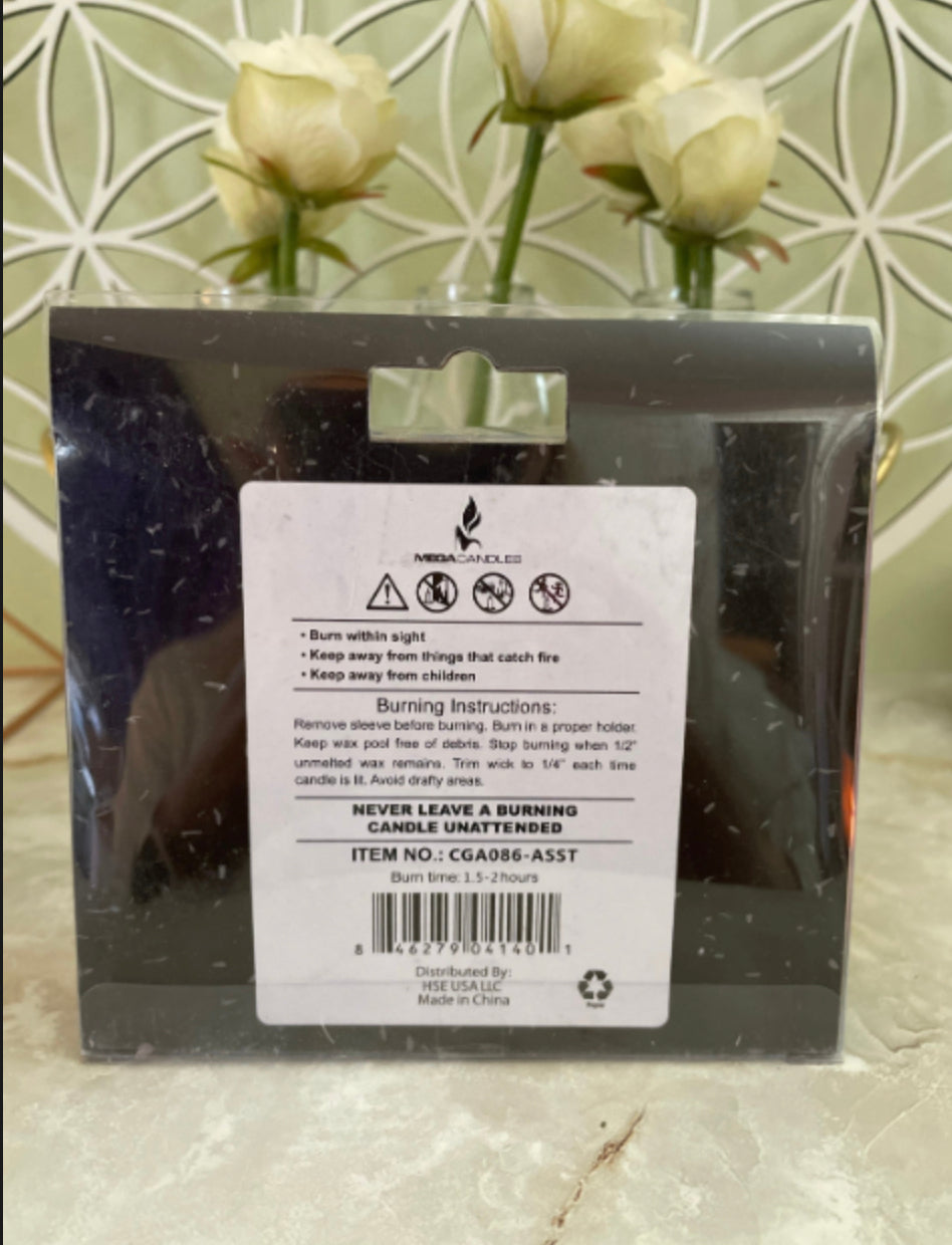CHIME Set of 20 piece BLACK 4” ritual candles