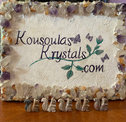 Crystal Spirit Animal Squirrel Dolomite