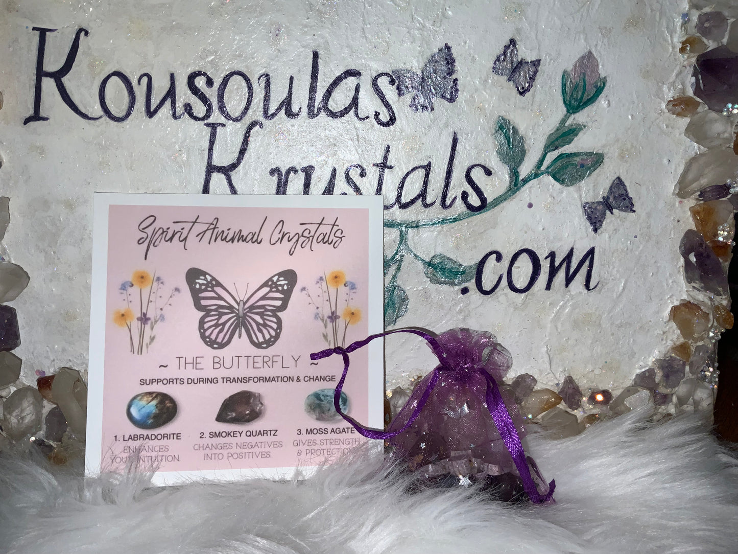 Spirit animal crystal gift set - The Butterfly