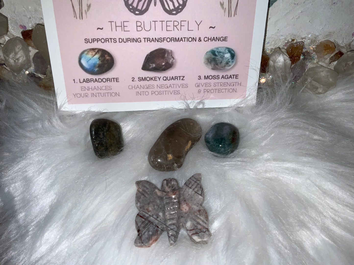 Spirit animal crystal gift set - The Butterfly