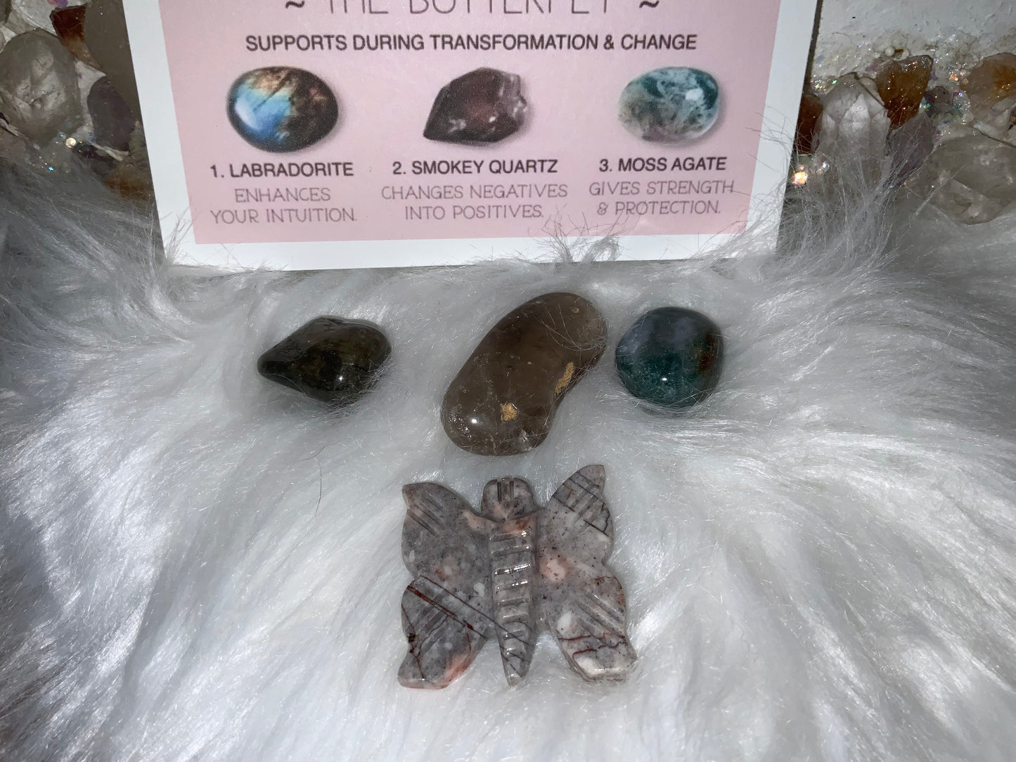Spirit animal crystal gift set - The Butterfly