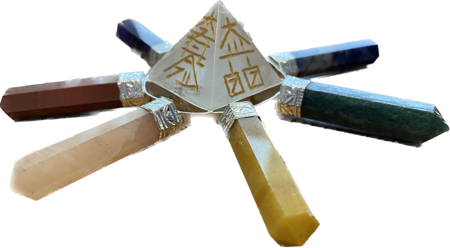 Reiki 7 Point Chakra Stones Energy Generator