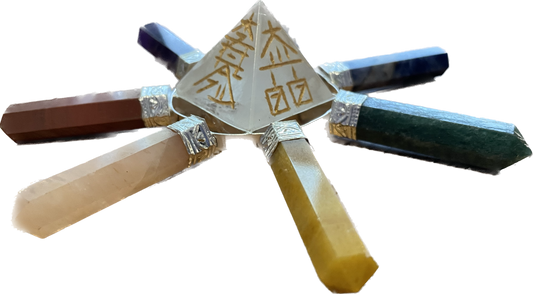 Reiki 7 Point Chakra Stones Energy Generator