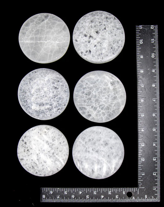 Beautiful Round Selenite Charging Plate