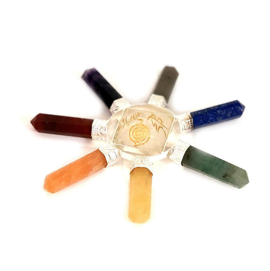 Reiki 7 Point Chakra Stones Energy Generator