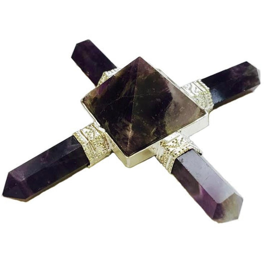 Pyramid Amethyst Energy Generator 4 Point