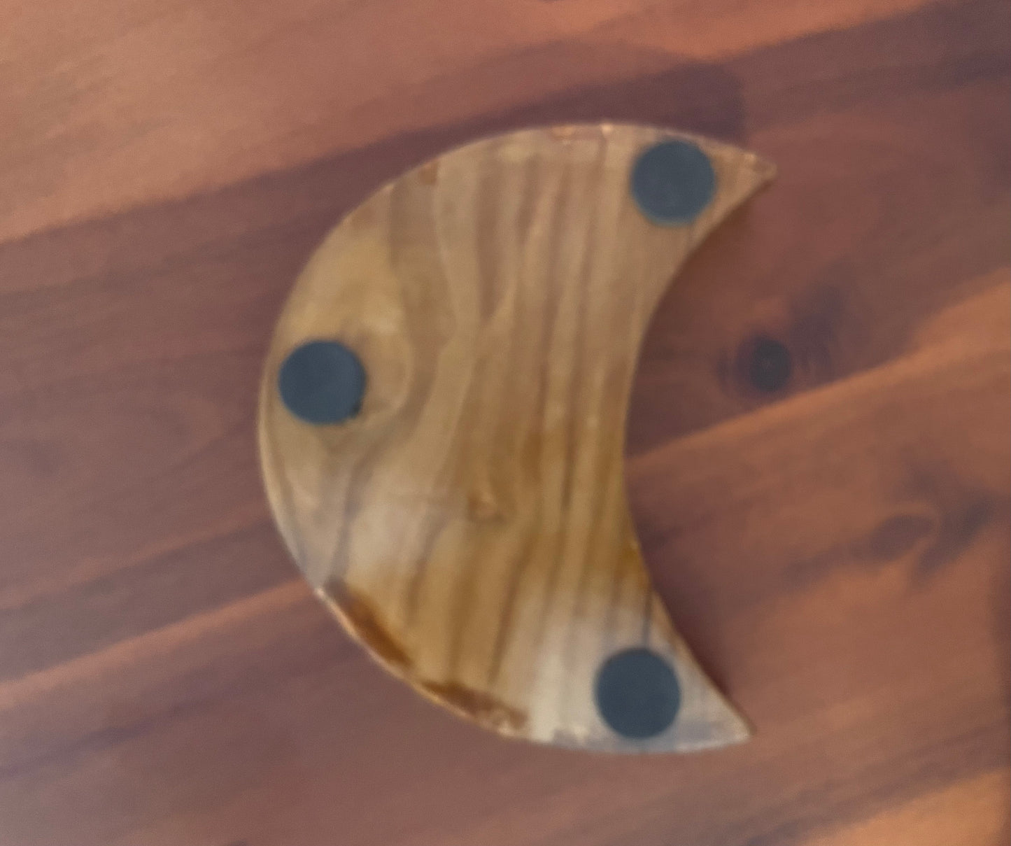 Teak Wood Bowl - Crescent Moon 5” Altar Bowl