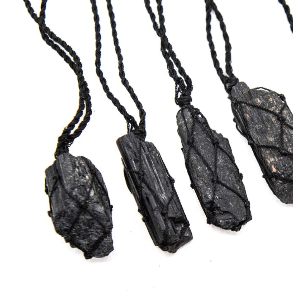 Uniquely crafted Hemp Macramé necklace with Clear Quartz crystal